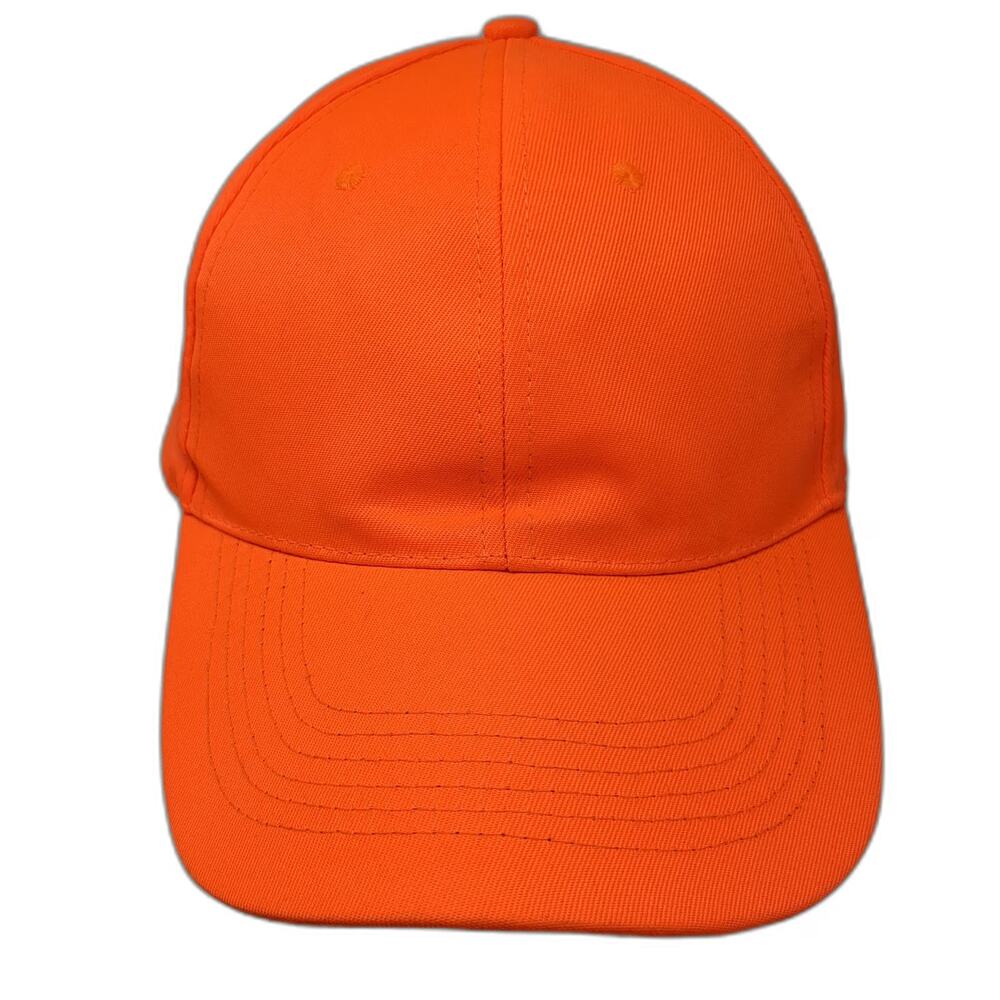 Allen Baseball Cap Orange One Size Safety Blaze Strapback Black Underbrim Hat